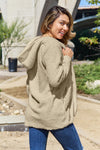 Explore More Doorbusters - Full Size Teddy Hooded Jacket with Pockets