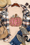 Explore More Collection - Pumpkin Round Neck Short Sleeve T-Shirt