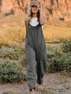 Explore More Collection - Double Take Full Size Sleeveless V-Neck Pocketed Jumpsuit