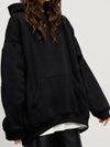 Explore More Collection - Pocketed Dropped Shoulder Long Sleeve Hoodie