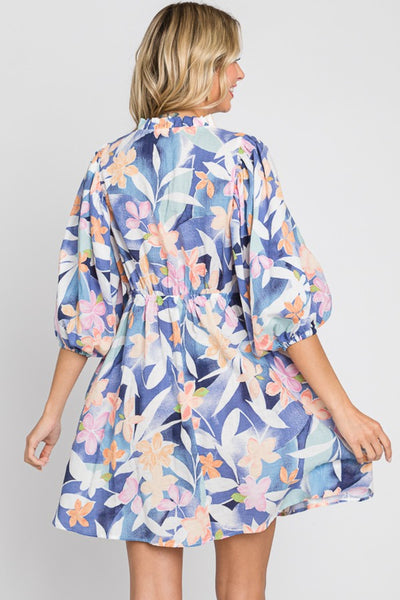 Explore More Collection - GeeGee Floral Print Mini Dress