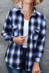 Explore More Collection - Full Size Plaid Collared Neck Long Sleeve Shirt