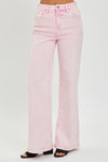 Explore More Collection - RISEN Full Size High Rise Tummy Control Wide Leg Jeans