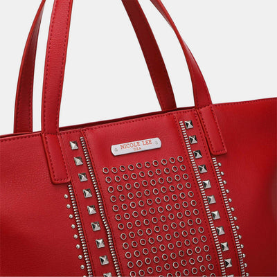 Explore More Collection - Nicole Lee USA Studded Large Tote Bag