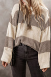 Explore More Collection - Color Block Round Neck Sweater