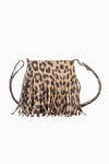 Explore More Collection - Adored PU Leather Crossbody Bag with Fringe