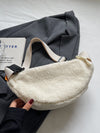 Explore More Collection - Sherpa Crossbody Bag with Adjustable Strap