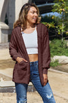 Explore More Doorbusters - Full Size Teddy Hooded Jacket with Pockets