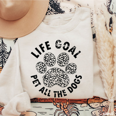Pet All The Dogs Leopard Paw Sweatshirt *9 Colors (S-3X)