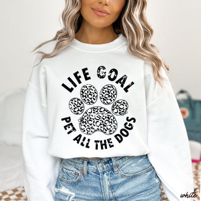 Pet All The Dogs Leopard Paw Sweatshirt *9 Colors (S-3X)