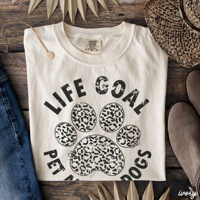 Pet All The Dogs Leopard Paw Tee *13 Colors (S-3X)
