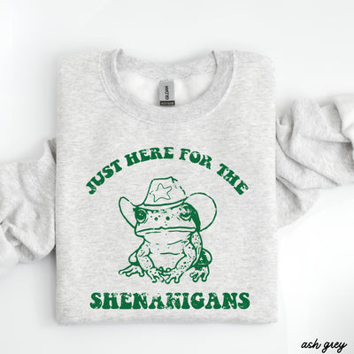 Shenanigans Frog Sweatshirt *5 Colors (S-3X)
