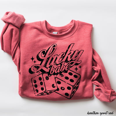 Lucky Babe Dice Sweatshirt *8 Colors (S-3X)