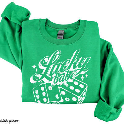 Lucky Babe Dice Sweatshirt *8 Colors (S-3X)