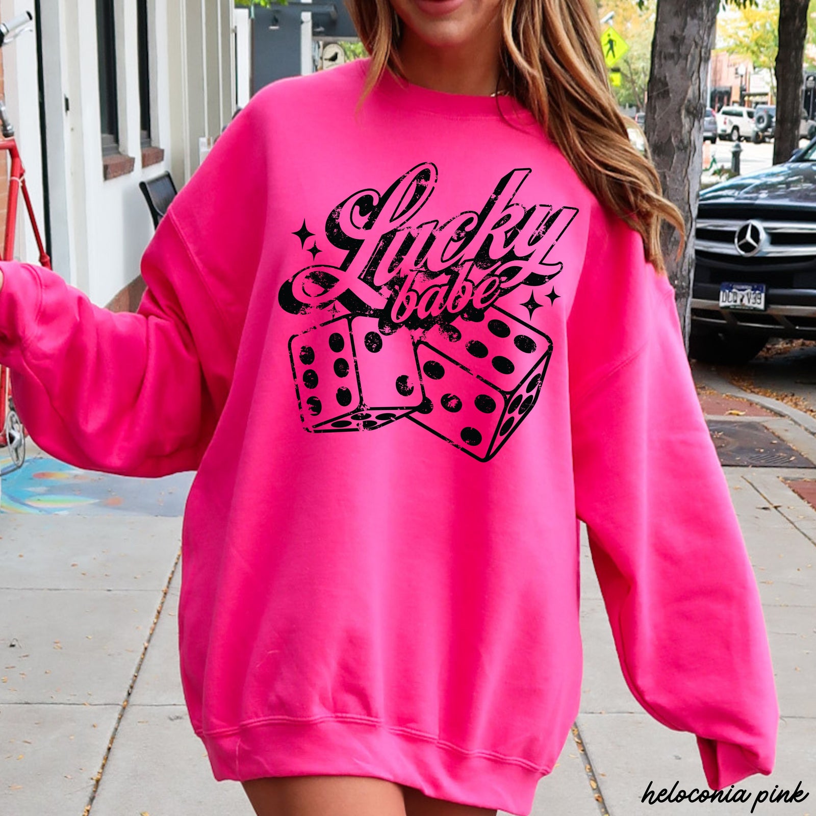 Lucky Babe Dice Sweatshirt *8 Colors (S-3X)