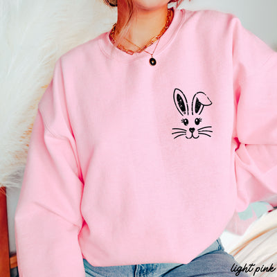 Pocket Bunny Sweatshirt *12 Colors (S-3X)