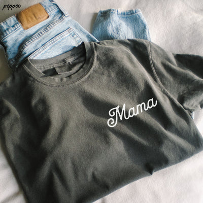 Mama Pocket Tee *12 Colors (S-3X)