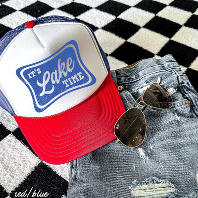 It's Lake Time Trucker Hat *9 COLORS