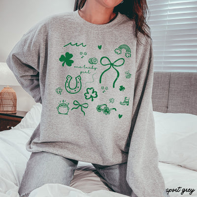 St. Patrick's Day Doodle Sweatshirt *5 Colors (S-3X)