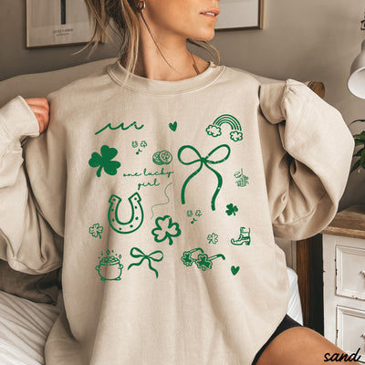 St. Patrick's Day Doodle Sweatshirt *5 Colors (S-3X)