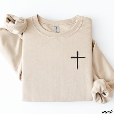 Pocket Cross Sweatshirt *9 Colors (S-3X)