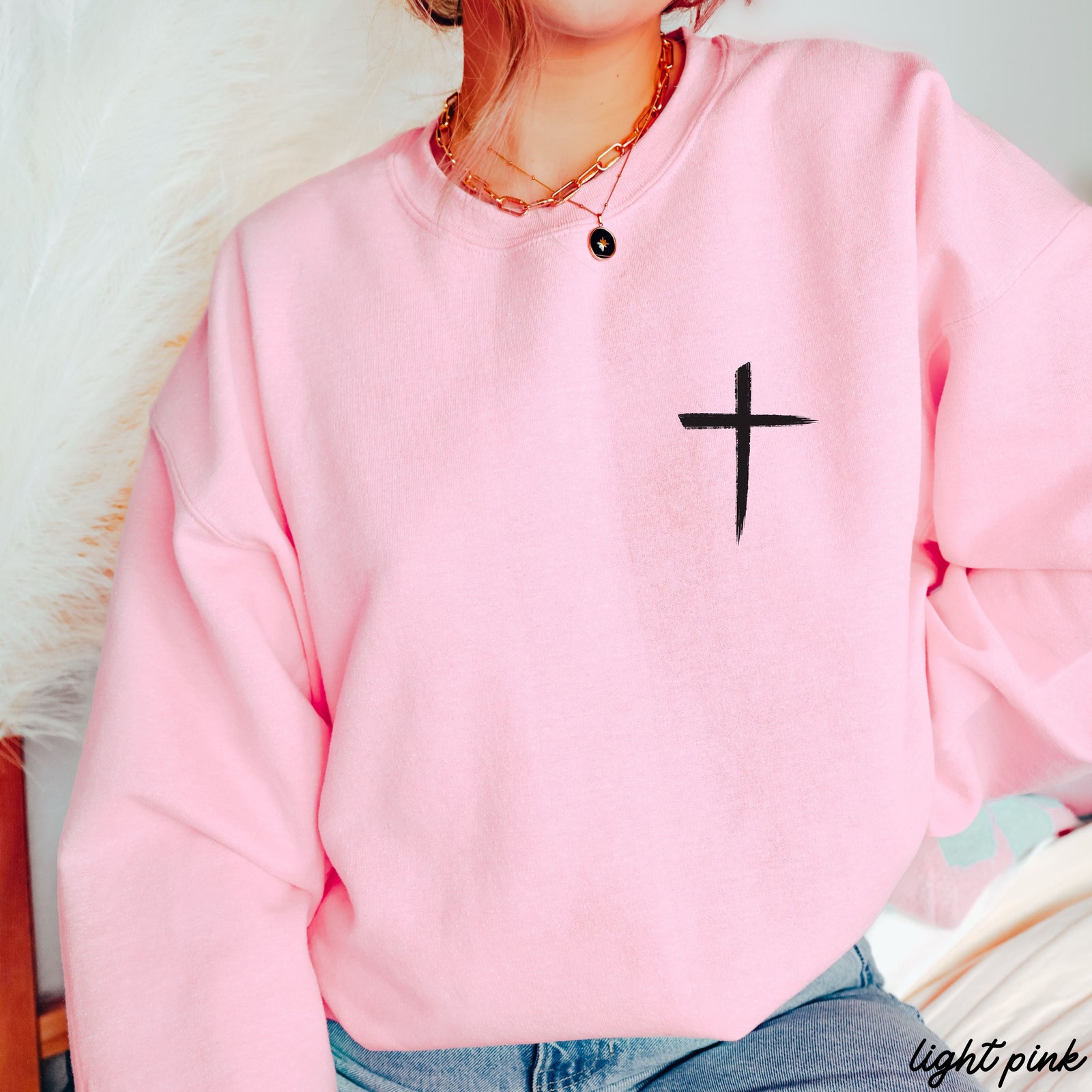 Pocket Cross Sweatshirt *9 Colors (S-3X)