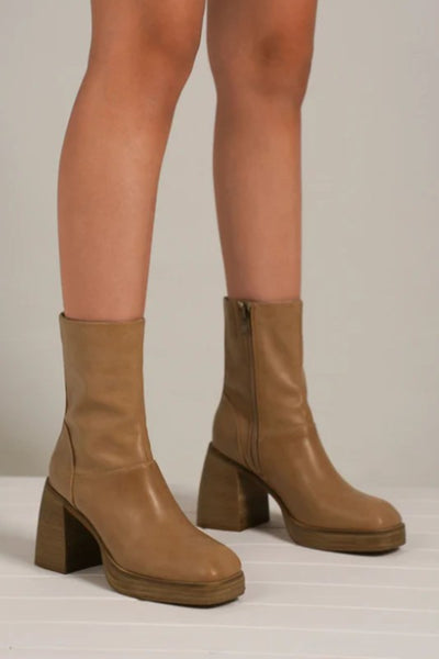 Explore More Collection - FOSTER-03-CHUNKY HEEL BOOTS