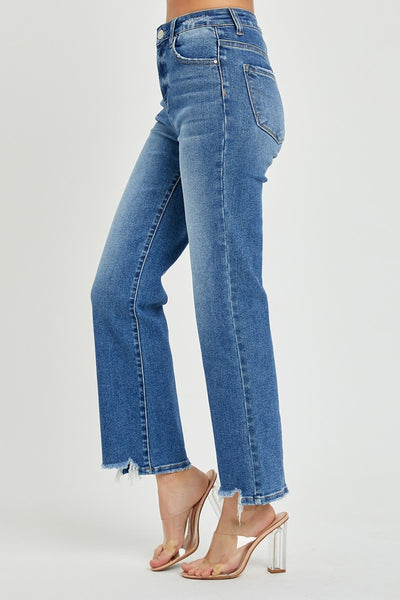 Explore More Collection - RISEN High Rise Straight Jeans