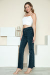 Explore More Collection - Judy Blue Full Size Button Fly Hem Destroy Straight Jeans