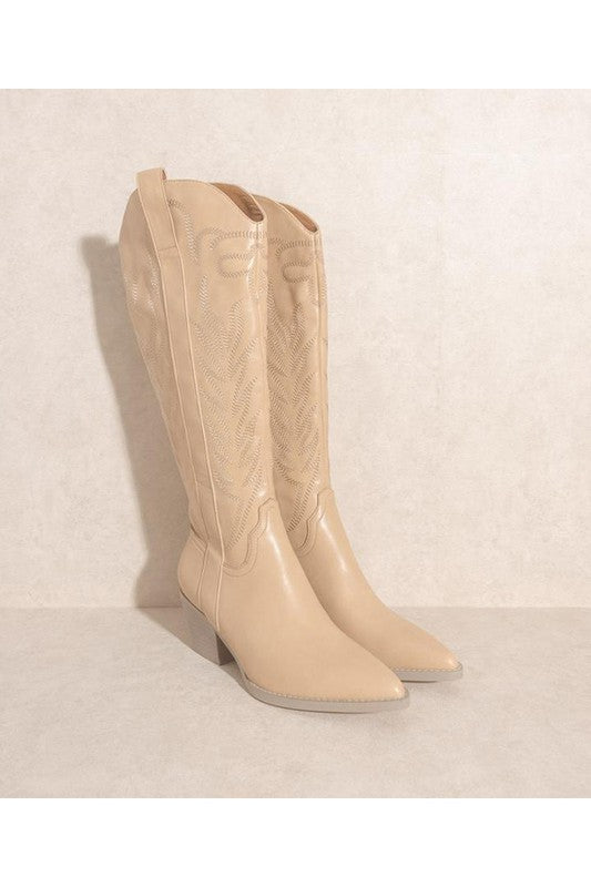 Explore More Collection - SAMARA-EMBROIDERY WESTERN KNEE HIGH BOOTS