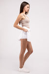 Explore More Collection - Ruffle Hem Tennis Skirt with Hidden Inner Pockets