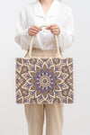 Explore More Collection - Flower Straw Weave Tote Bag