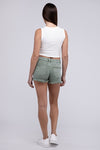 Explore More Collection - Acid Washed Frayed Cutoff Hem Shorts