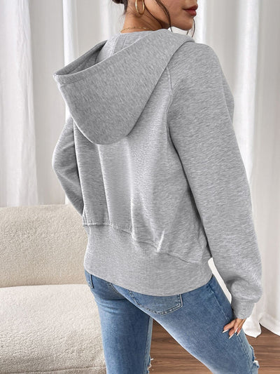 Explore More Collection - Perfee Half Zip Long Sleeve Hoodie