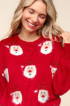 Explore More Collection - Haptics Santa Sparkle Brushed Sweater