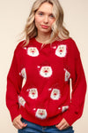 Explore More Collection - Haptics Santa Sparkle Brushed Sweater