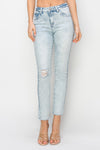 Explore More Collection - Risen Full Size High Rise Distressed Skinny Jeans