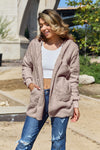 Explore More Doorbusters - Full Size Teddy Hooded Jacket with Pockets