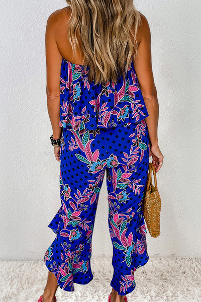 Explore More Collection - Printed Tube Jumpsuit