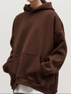 Explore More Collection - Pocketed Dropped Shoulder Long Sleeve Hoodie