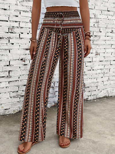 Explore More Collection - Printed Wide Leg Pants