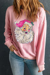 Explore More Collection - Santa Round Neck Long Sleeve Sweatshirt