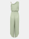 Explore More Collection - Chain Detail Asymmetrical Neck Jumpsuit