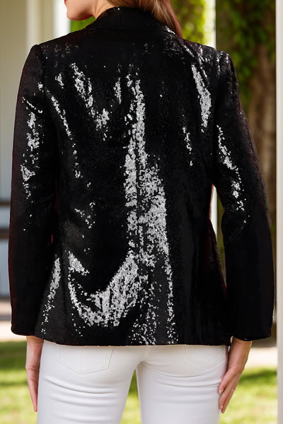 Explore More Collection - Sequin Nutcracker Long Sleeve Blazer