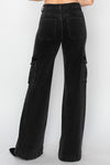 Explore More Collection - Risen Full Size High Rise Wide Leg Cargo Jeans