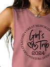 Explore More Collection - Letter Graphic Round Neck Tank