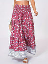 Explore More Collection - Full Size Tiered Printed Elastic Waist Skirt