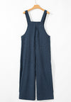 Explore More Collection - Plaid Wide Strap Wide Leg Overalls