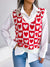 Explore More Collection - Heart V-Neck Sweater Vest