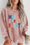 Explore More Collection - MERRY AND BRIGHT Graphic Sweatshirt